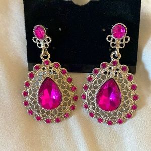 😍😍pink diamond earrings
